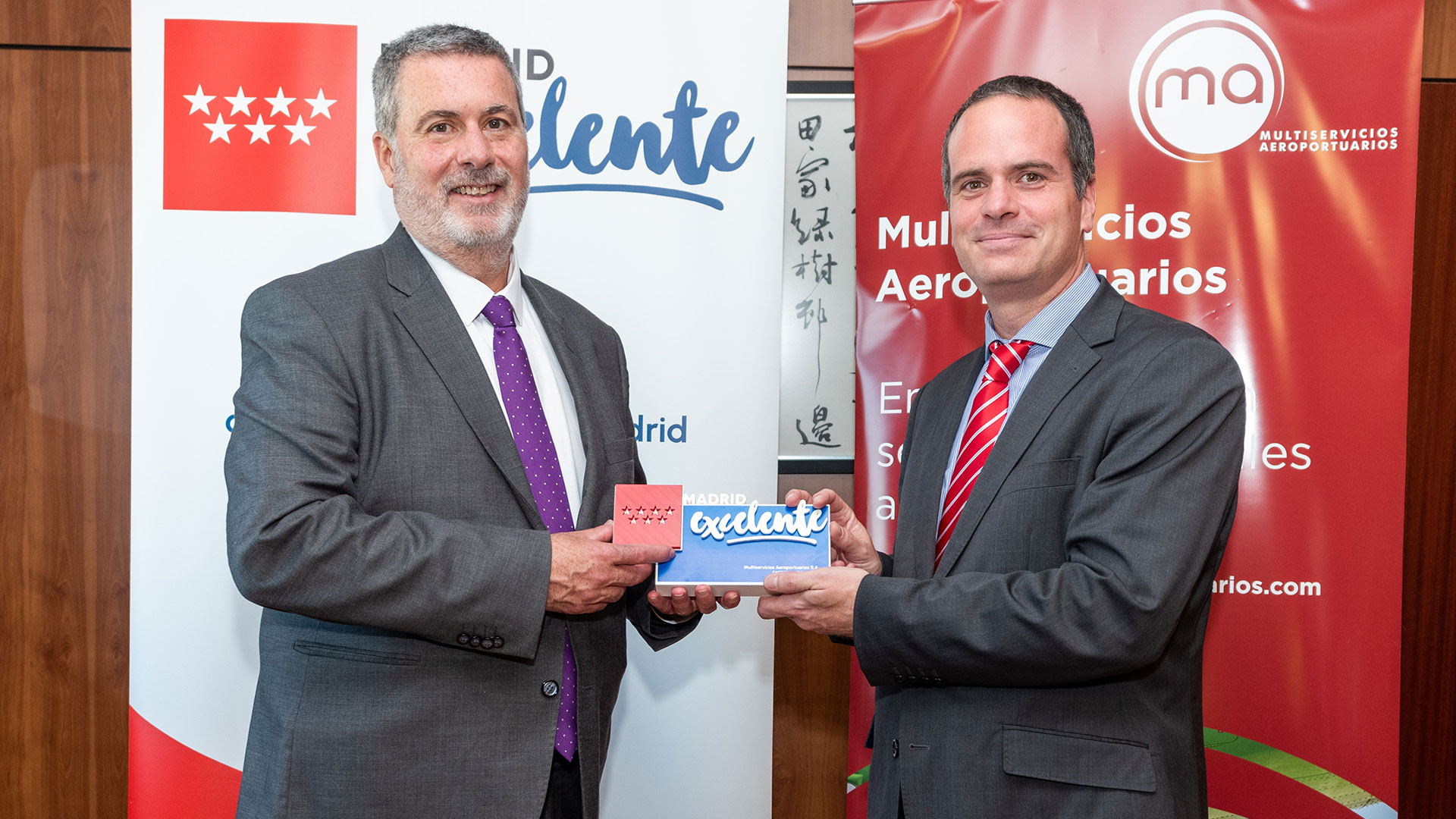 Madrid Excelente hace entrega de su sello a Multiservicios Aeroportuarios por su compromiso con los fundamentos de excelencia empresarial   